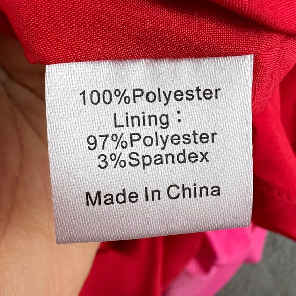 NWT Tuckernuck India Hicks Maxi Dress Womens M  Red Pink Colorblock Belted - Picture 11 of 13